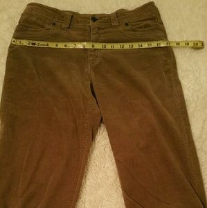 Corduroy cropped riding pants